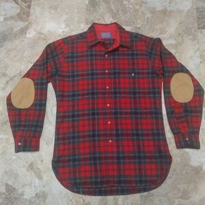 Vintage Pendleton Wool Shirt Made In USA Mac Lean Tartan Size M